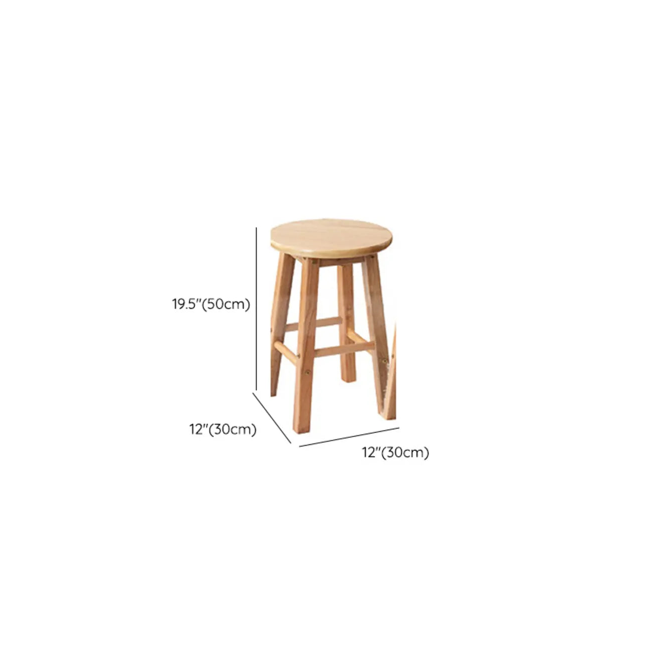 Tabourets de bar modernes en bois, hauteur comptoir
