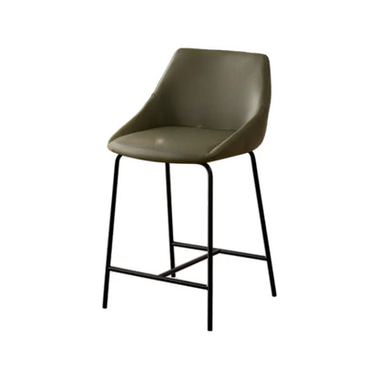 Tabourets de bar modernes en cuir réglables au comptoir