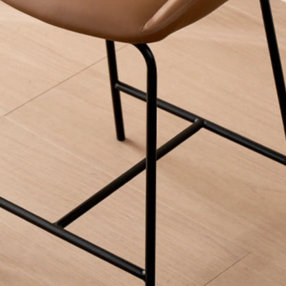 Tabourets de bar modernes en cuir réglables au comptoir