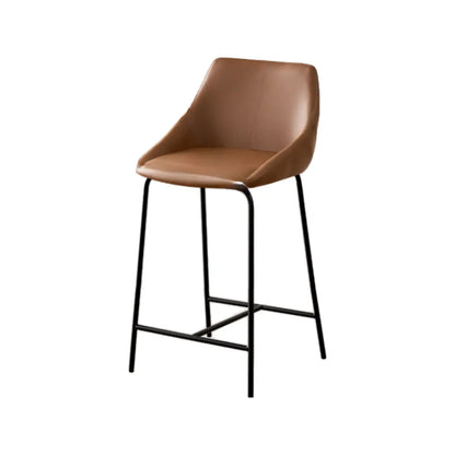 Tabourets de bar modernes en cuir réglables au comptoir