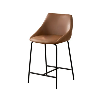 Tabourets de bar modernes en cuir réglables au comptoir