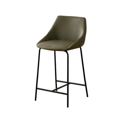 Tabourets de bar modernes en cuir réglables au comptoir