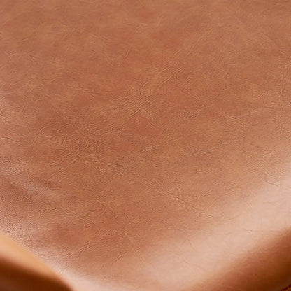 Tabourets de bar baquets en cuir de style moderne du milieu du siècle avec dossier bas