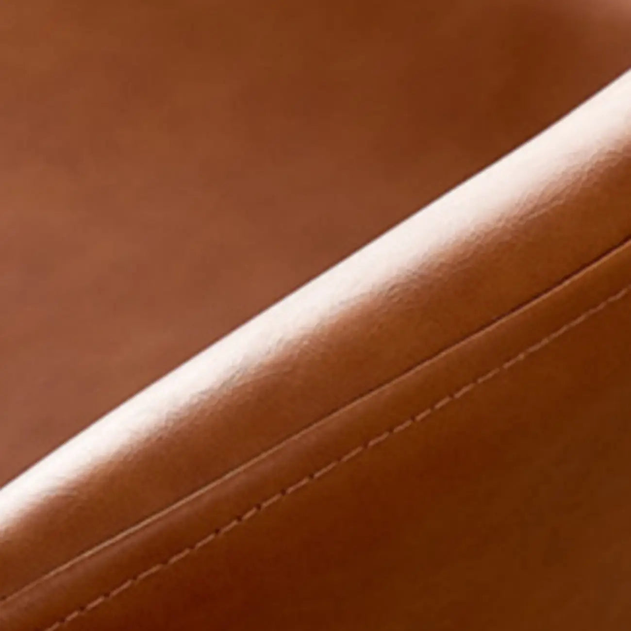 Tabourets de bar baquets en cuir de style moderne du milieu du siècle avec dossier bas