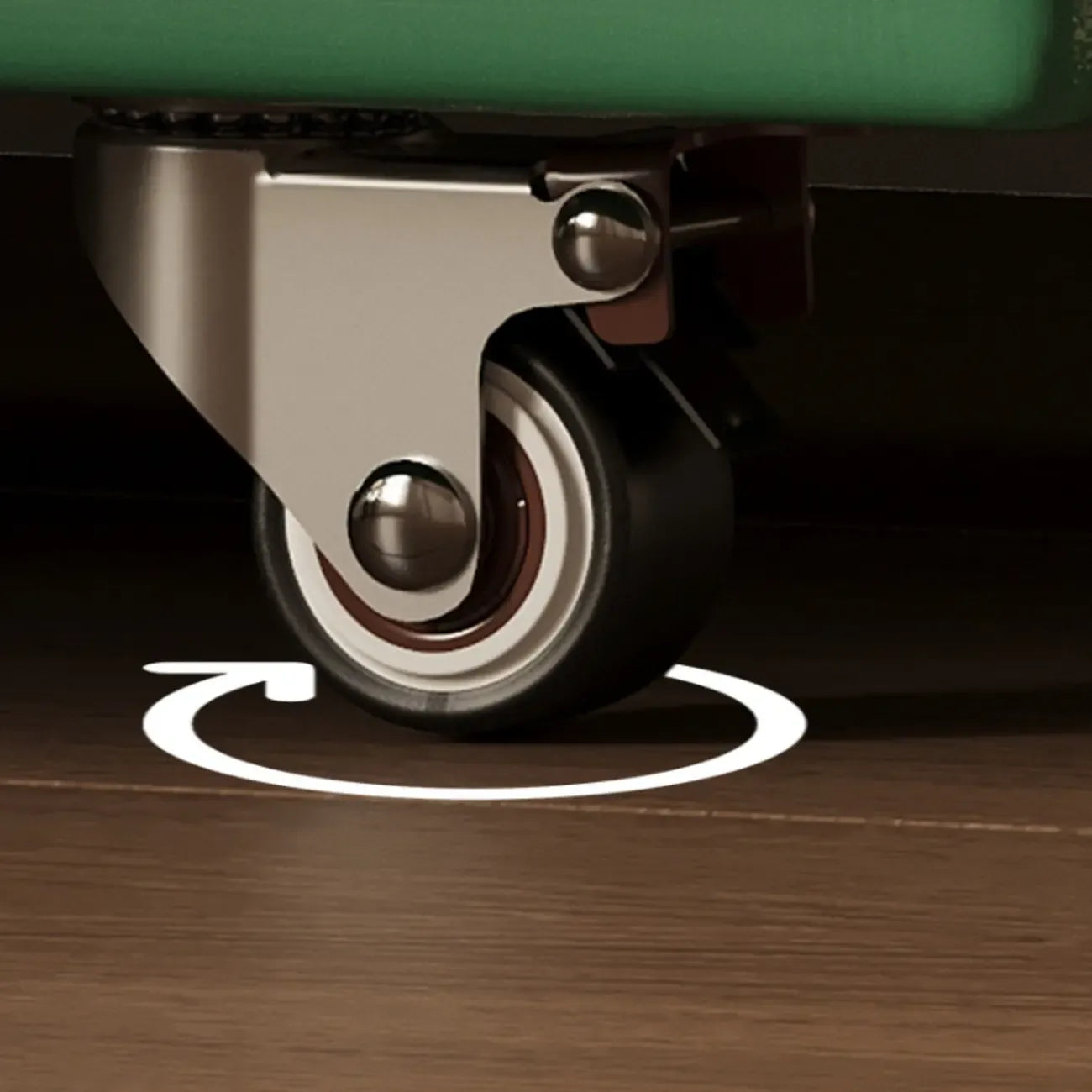 Bibliothèque verticale à 5 niveaux en bois d'hévéa avec roulettes