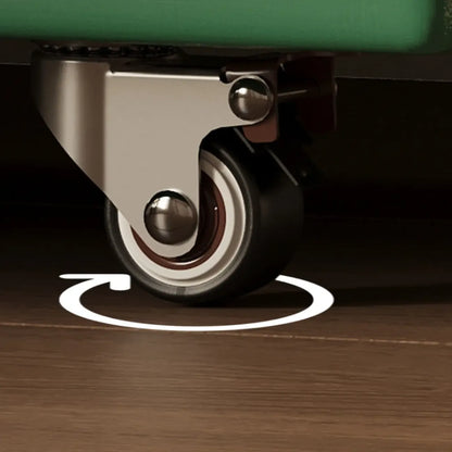 Bibliothèque verticale à 5 niveaux en bois d'hévéa avec roulettes