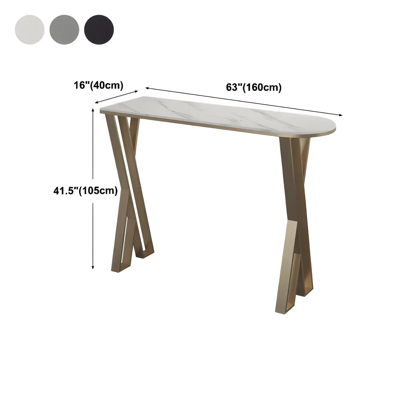 Tables de bar glamour en pierre blanche, fer et métal doré, forme libre, pour la cuisine