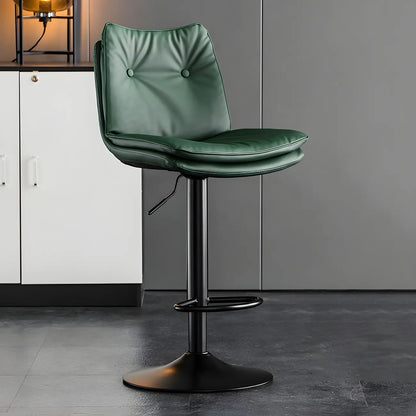 Tabourets de bar pivotants en cuir réglables modernes