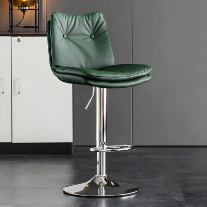 Tabourets de bar pivotants en cuir réglables modernes