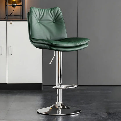 Tabourets de bar pivotants en cuir réglables modernes