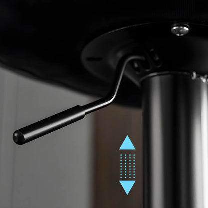 Tabourets de bar pivotants en cuir réglables modernes