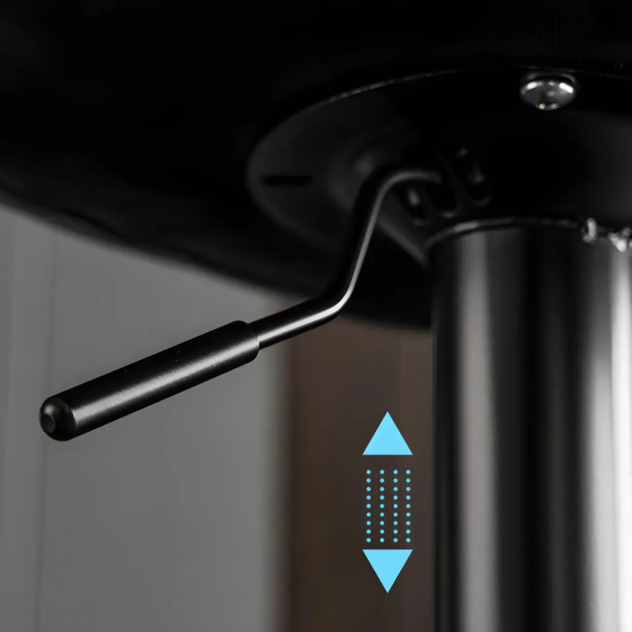 Tabourets de bar pivotants en cuir réglables modernes