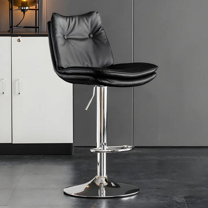 Tabourets de bar pivotants en cuir réglables modernes