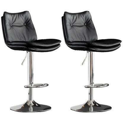 Tabourets de bar pivotants en cuir réglables modernes