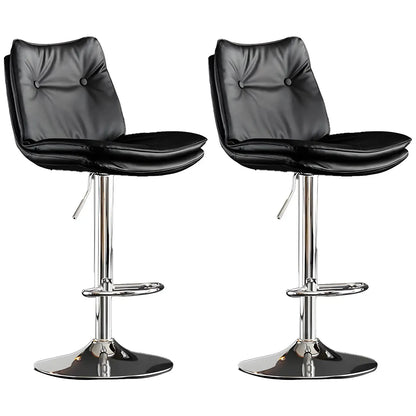 Tabourets de bar pivotants en cuir réglables modernes