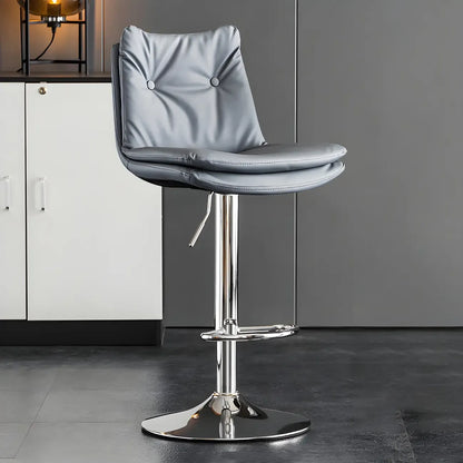 Tabourets de bar pivotants en cuir réglables modernes