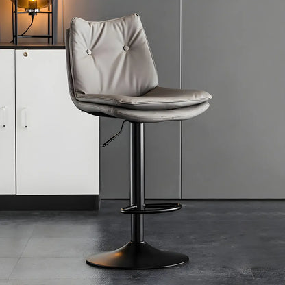 Tabourets de bar pivotants en cuir réglables modernes