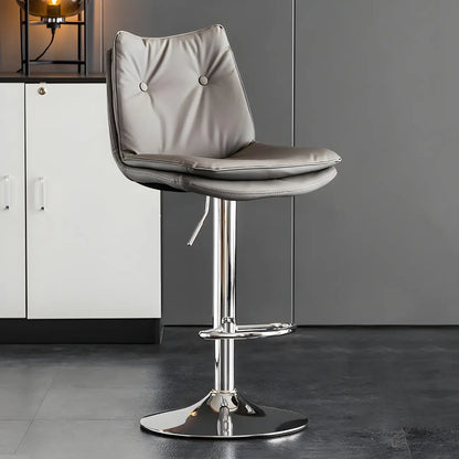 Tabourets de bar pivotants en cuir réglables modernes