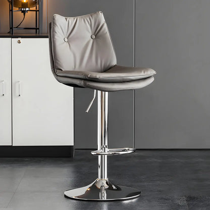 Tabourets de bar pivotants en cuir réglables modernes
