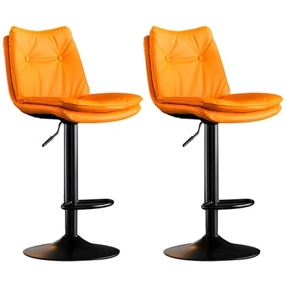 Tabourets de bar pivotants en cuir réglables modernes