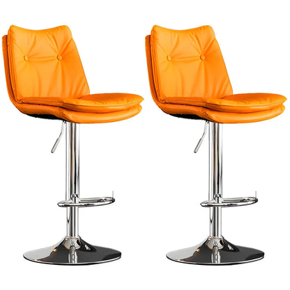 Tabourets de bar pivotants en cuir réglables modernes