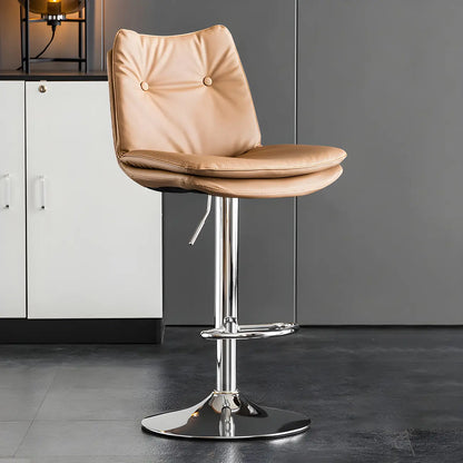 Tabourets de bar pivotants en cuir réglables modernes