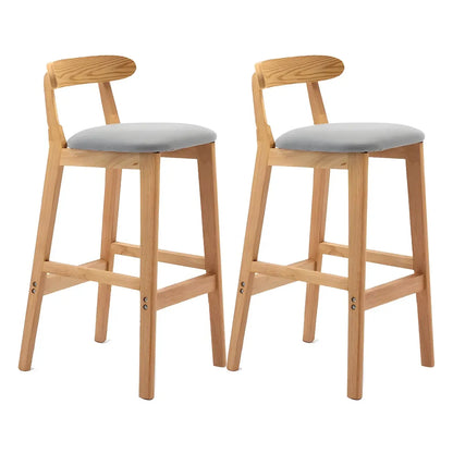 Tabouret de bar minimaliste moderne en bois, confort amélioré