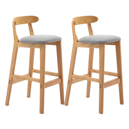 Tabouret de bar minimaliste moderne en bois, confort amélioré