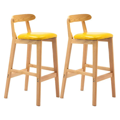 Tabouret de bar minimaliste moderne en bois, confort amélioré