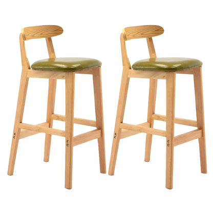 Tabouret de bar minimaliste moderne en bois, confort amélioré