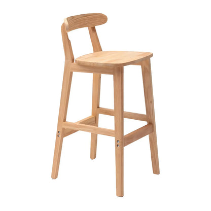 Tabouret de bar minimaliste moderne en bois, confort amélioré