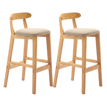 Tabouret de bar minimaliste moderne en bois, confort amélioré