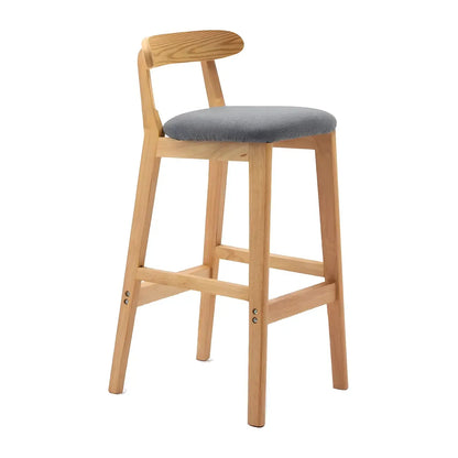 Tabouret de bar minimaliste moderne en bois, confort amélioré