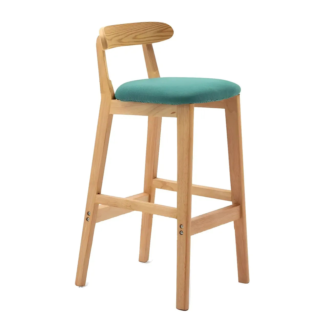 Tabouret de bar minimaliste moderne en bois, confort amélioré