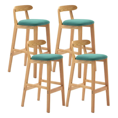 Tabouret de bar minimaliste moderne en bois, confort amélioré