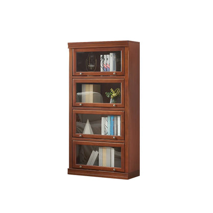 Bibliothèque verticale moderne en bois avec rangement