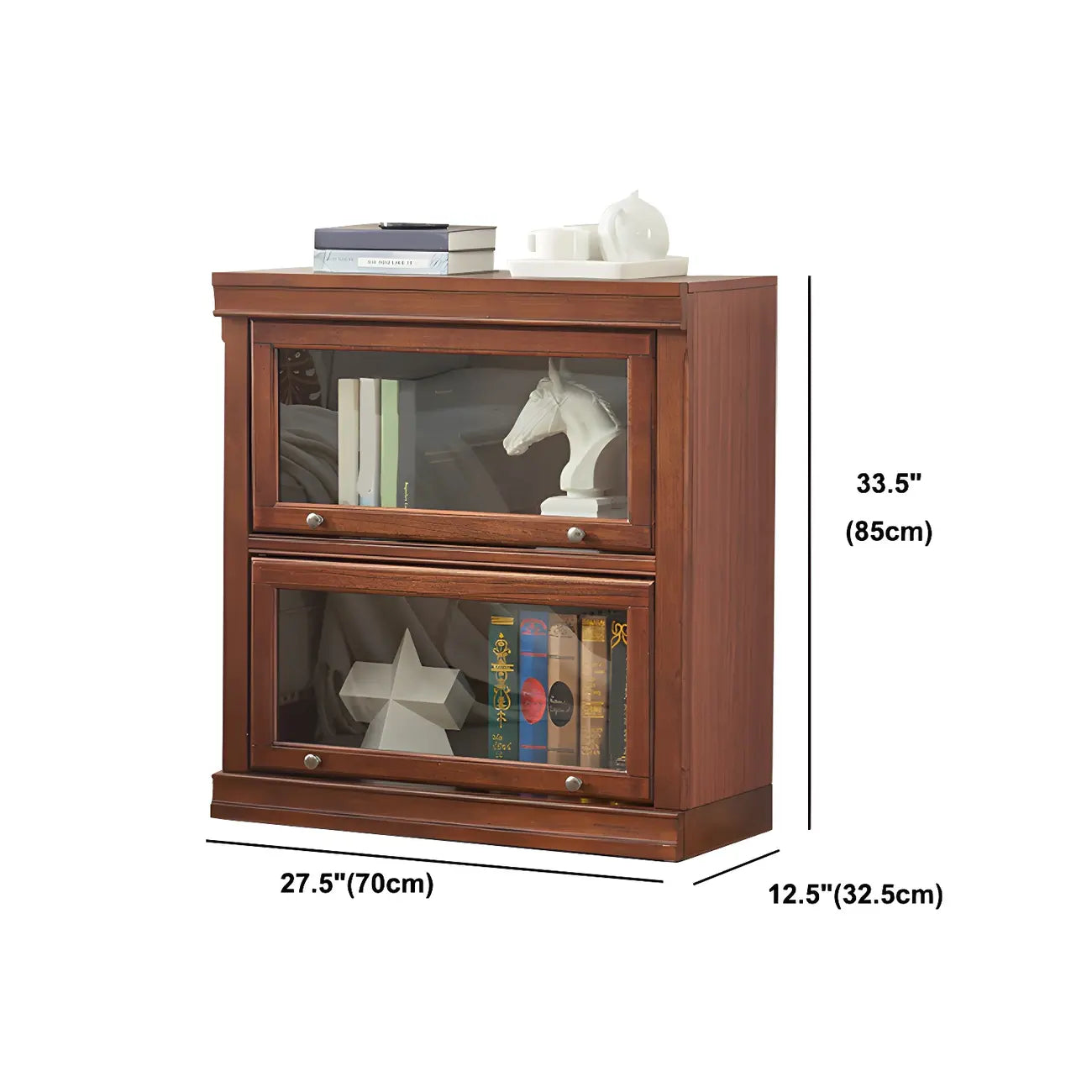 Bibliothèque verticale moderne en bois avec rangement