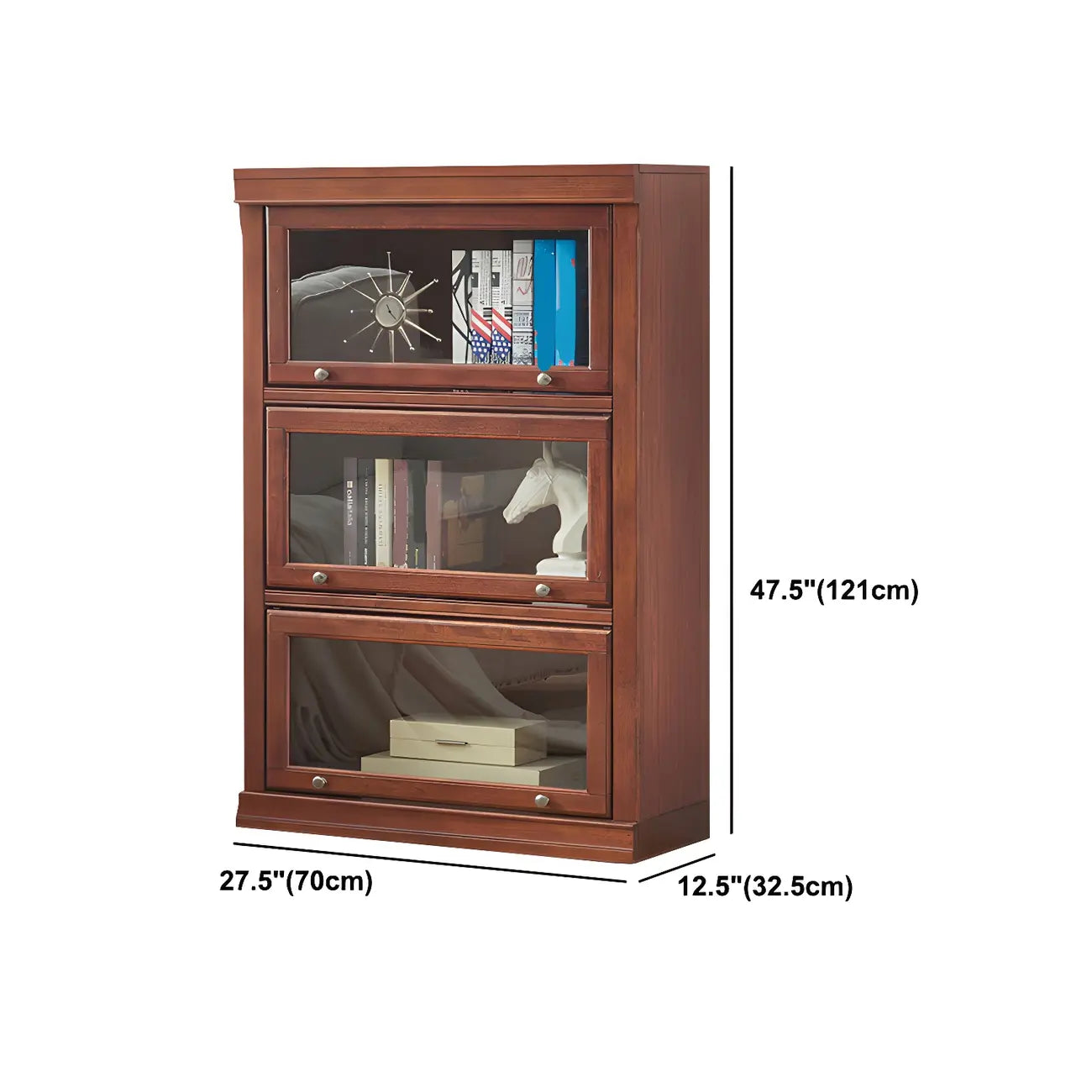 Bibliothèque verticale moderne en bois avec rangement