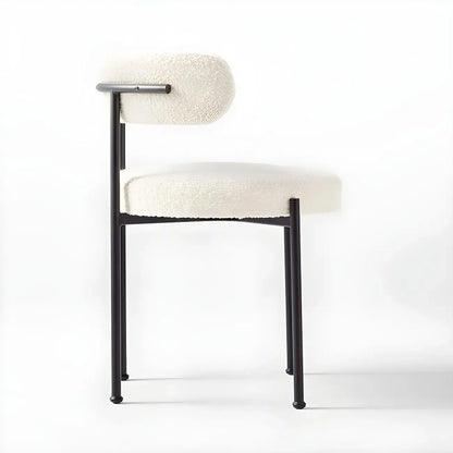 Chaises de salle à manger contemporaines recouvertes de tissu