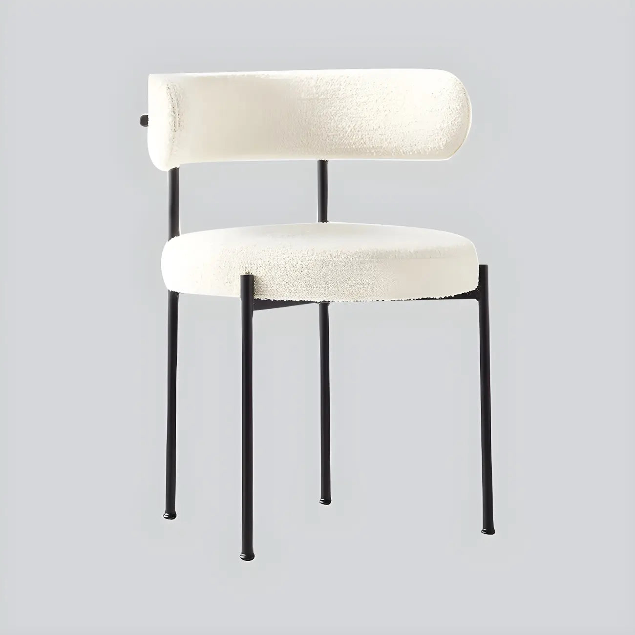 Chaises de salle à manger contemporaines recouvertes de tissu