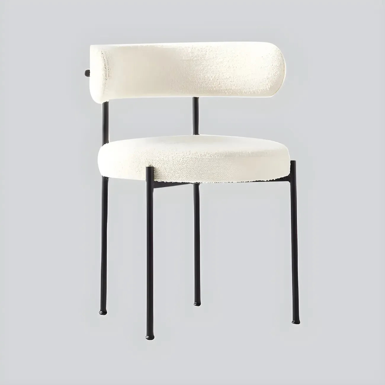 Chaises de salle à manger contemporaines recouvertes de tissu