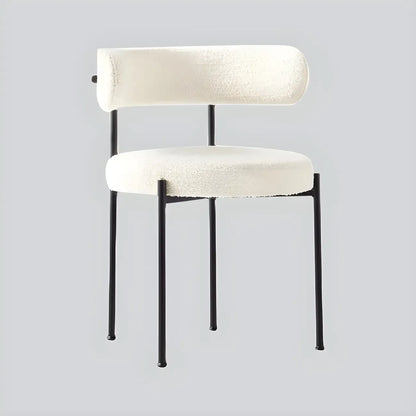 Chaises de salle à manger contemporaines recouvertes de tissu