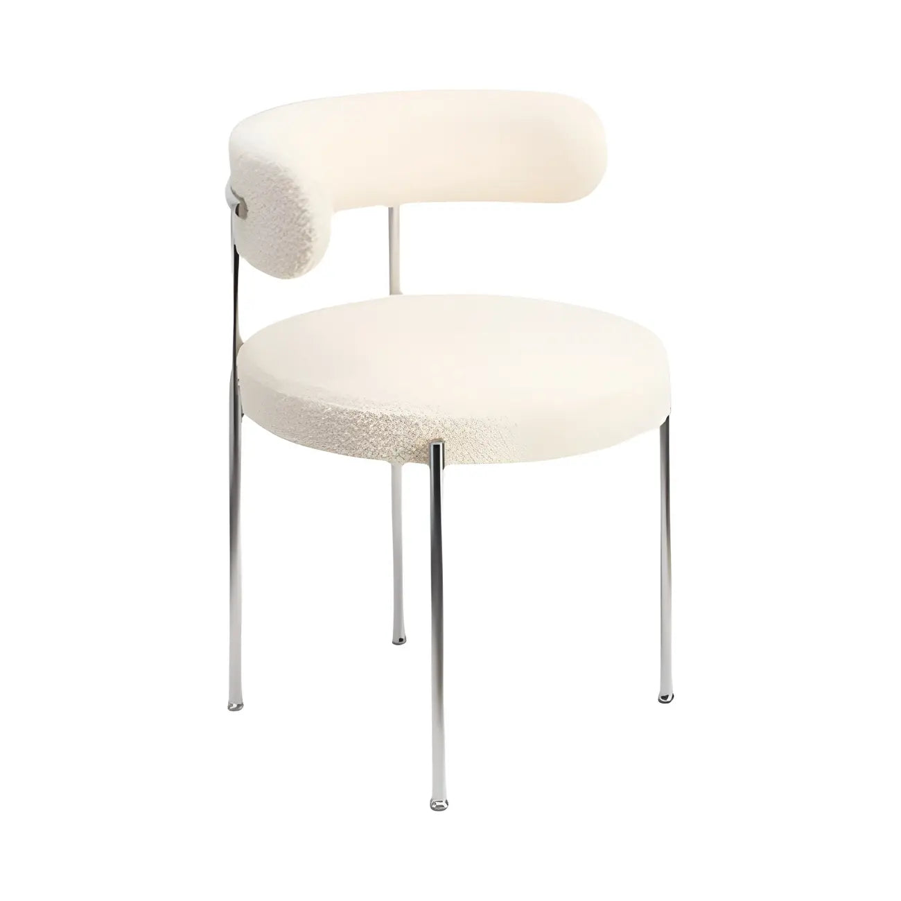 Chaises de salle à manger contemporaines recouvertes de tissu