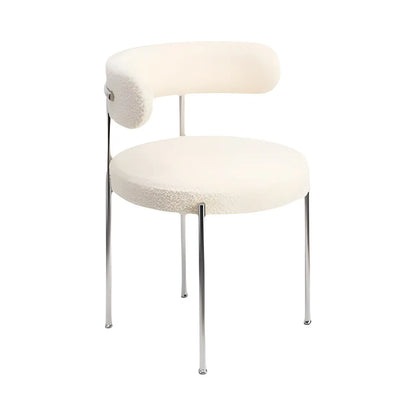 Chaises de salle à manger contemporaines recouvertes de tissu