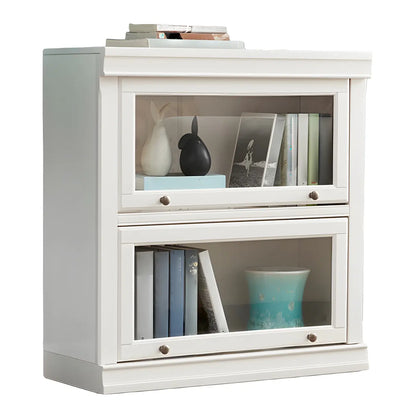 Bibliothèque verticale contemporaine à 3 niveaux en bois blanc