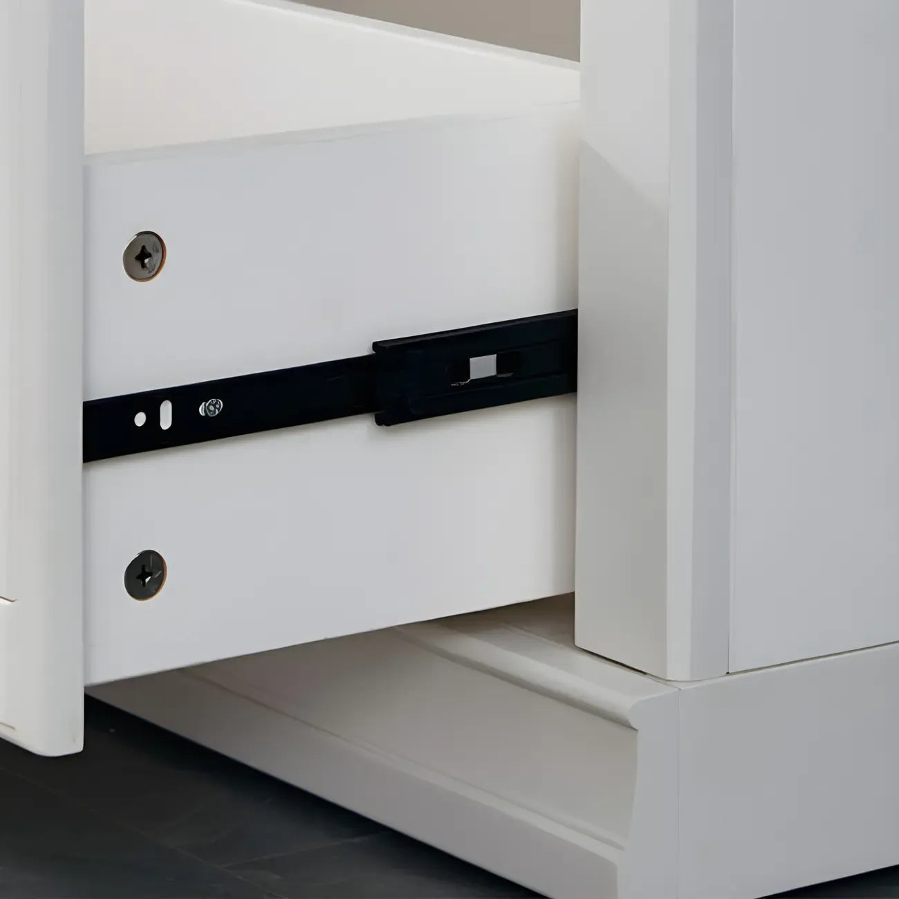 Bibliothèque verticale contemporaine à 3 niveaux en bois blanc