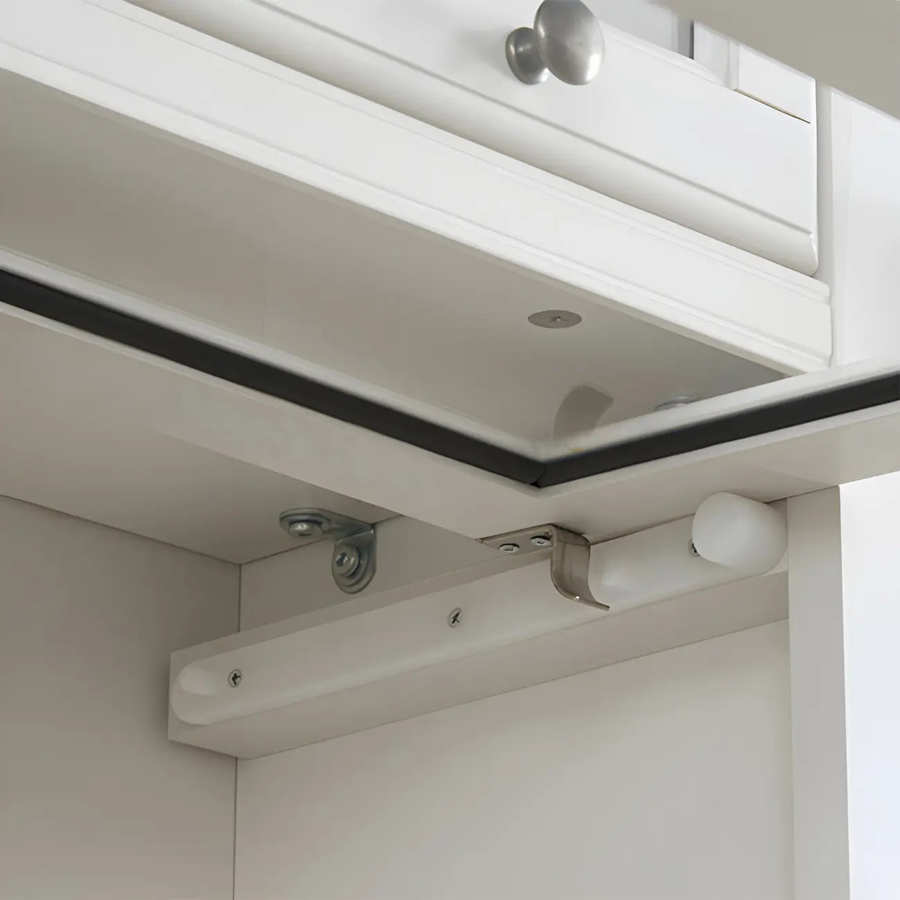 Bibliothèque verticale contemporaine à 3 niveaux en bois blanc