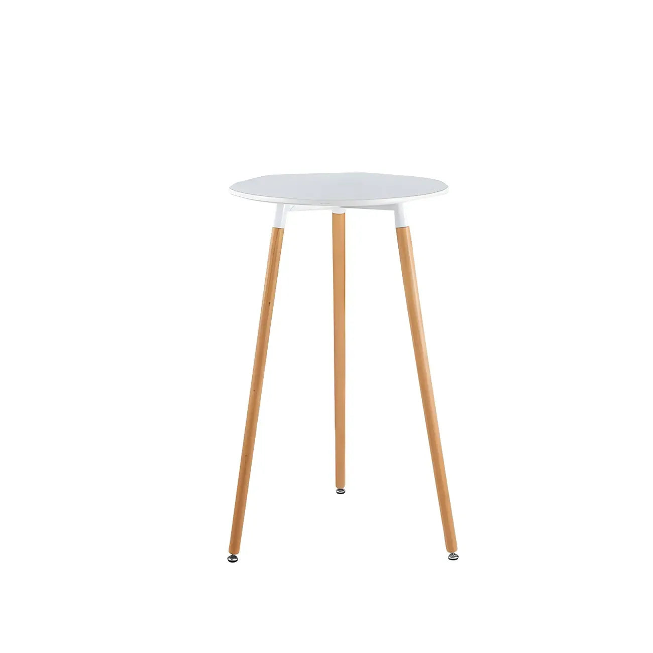 Table de bar carrée petite hauteur en bois naturel