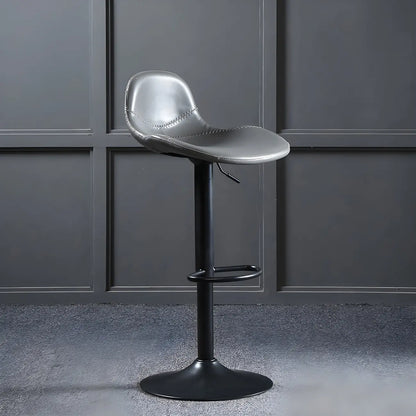 Tabourets de bar modernes en cuir réglables avec repose-pieds pour bar à domicile