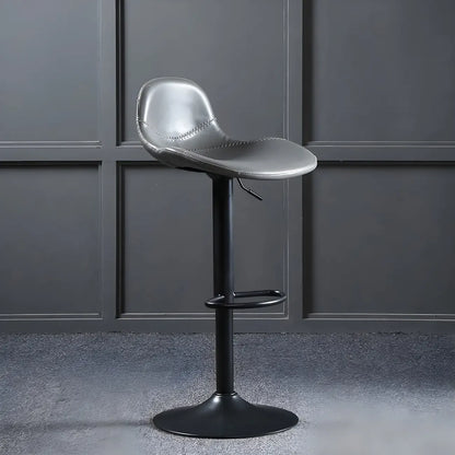 Tabourets de bar modernes en cuir réglables avec repose-pieds pour bar à domicile